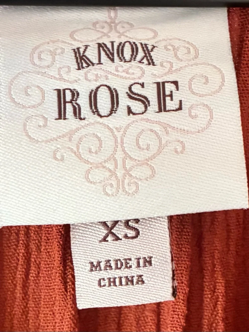 Knox Rose Rust Long-Sleeve Boho Maxi Dress - Picture 6 of 6